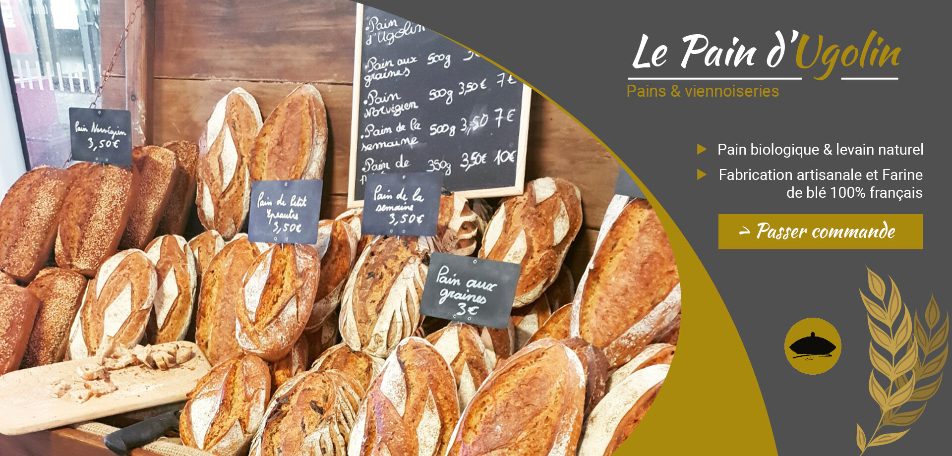 Le Pain d’Ugolin | Pain français biologique au levain naturel dans le Gard & l’Hérault